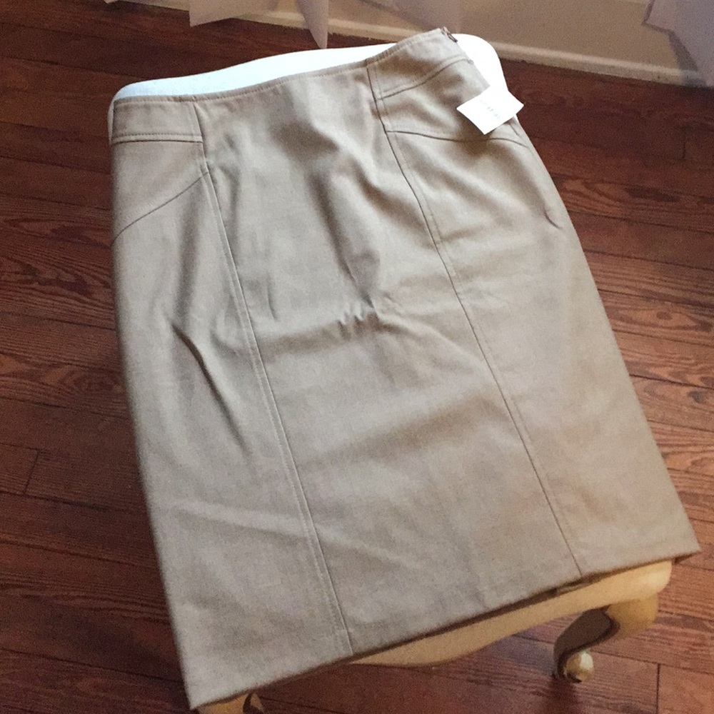 NWT Sueded Twill Pencil Skirt